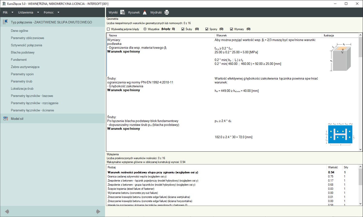 EuroZcza ZAKOTWIENIE SUPA DWUTEOWEGO + DXF 3.0 | INTERsoft program CAD